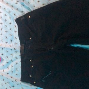 Versace black denim jeans